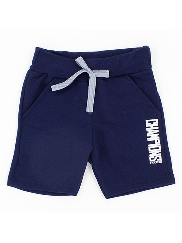 Bermuda Infantil Moletom Champions TMX Marinho