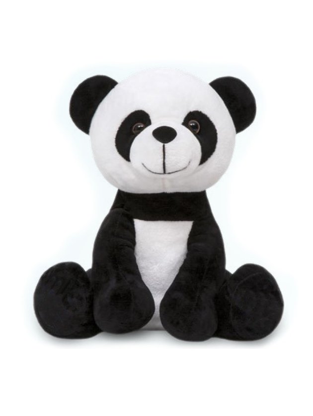 Urso Panda de Pelúcia 25 cm M Decoração Quarto Bebê