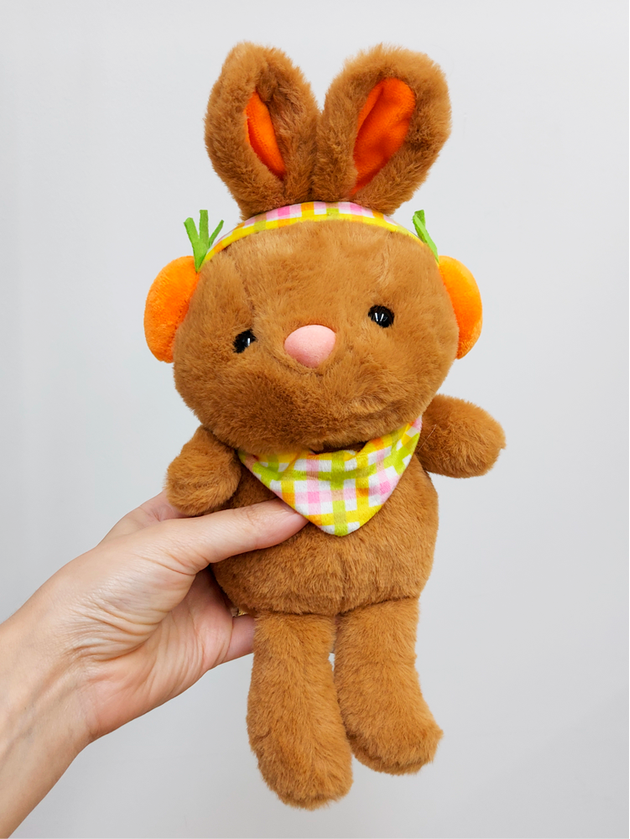 Coelho de Pelúcia 30 cm Páscoa Fizzy Toys 21709 Marrom Unico