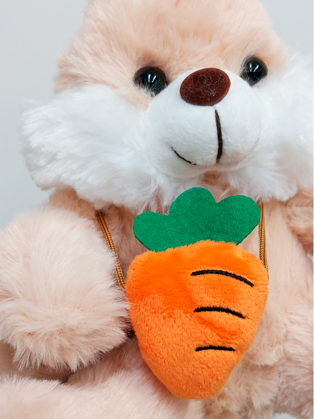 雪兎 Coelho de Pelúcia 25 cm Páscoa Fizzy Toys 21713 Marrom Unico