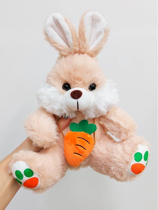 雪兎 Coelho de Pelúcia 25 cm Páscoa Fizzy Toys 21713 Marrom Unico